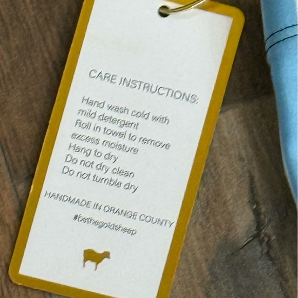 Goldsheep Black and White Checkered Leggings with Blue Stripe - Picture 6 of 6